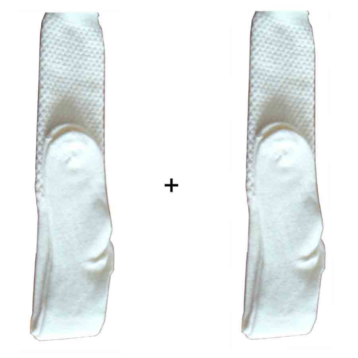 Lot de 2 paires de chaussettes laine Mac Callum écru